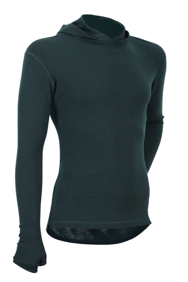 Kwark Long sleeve T-shirt with hood and paws Merino Wool, CECIRE - Image 2