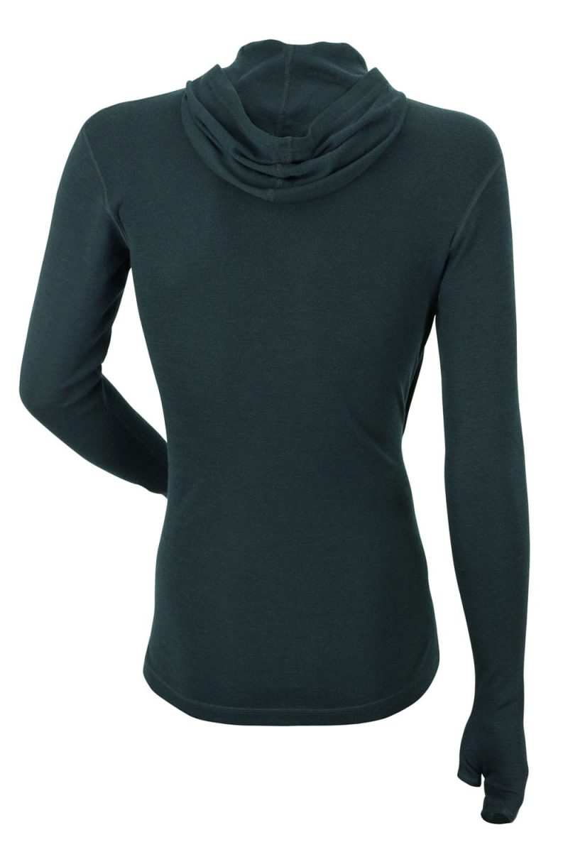 Kwark Long sleeve T-shirt with hood and paws Merino Wool, CECIRE - Image 3