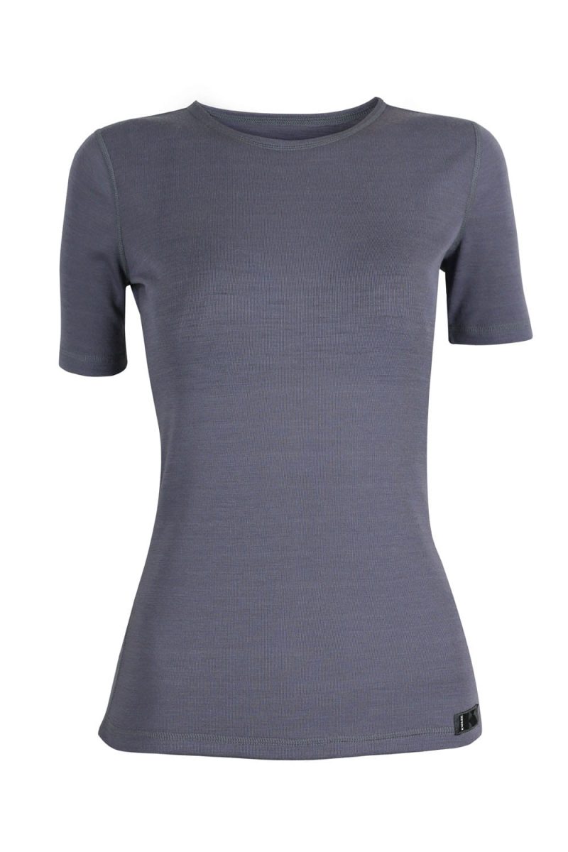 Kwark Women's T-shirt with short sleeves Merino Wool, BASE